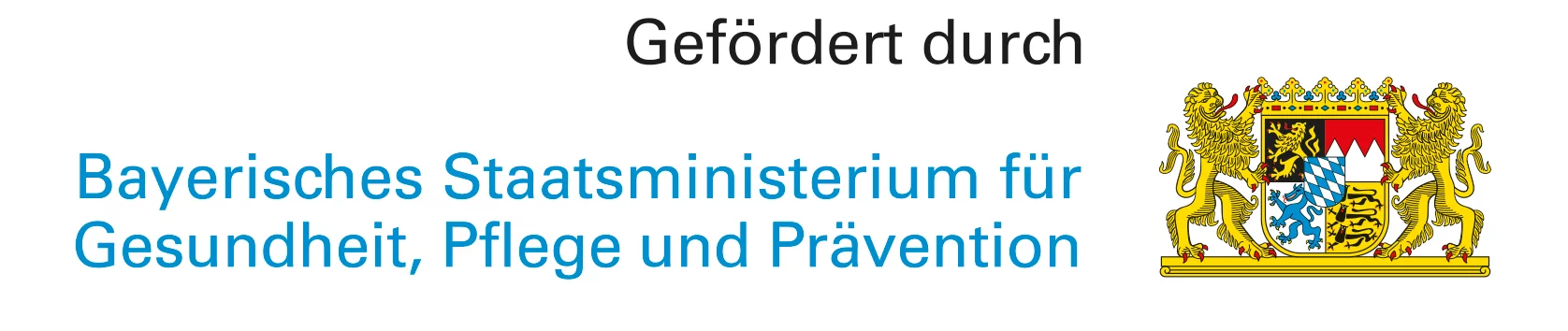 Gefördert durch das Bayerische Staatsministerium für Gesundheit, Pflege und Prävention
