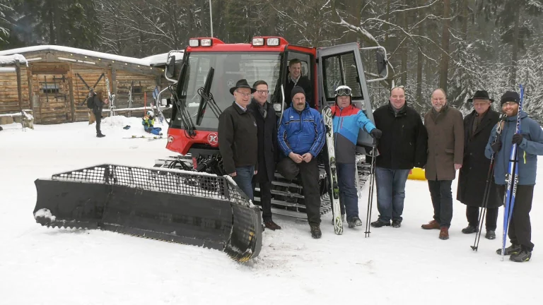 Neues Loipenspurgerät am Kornberg