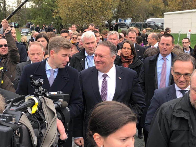 Mike Pompeo besucht Mödlareuth
