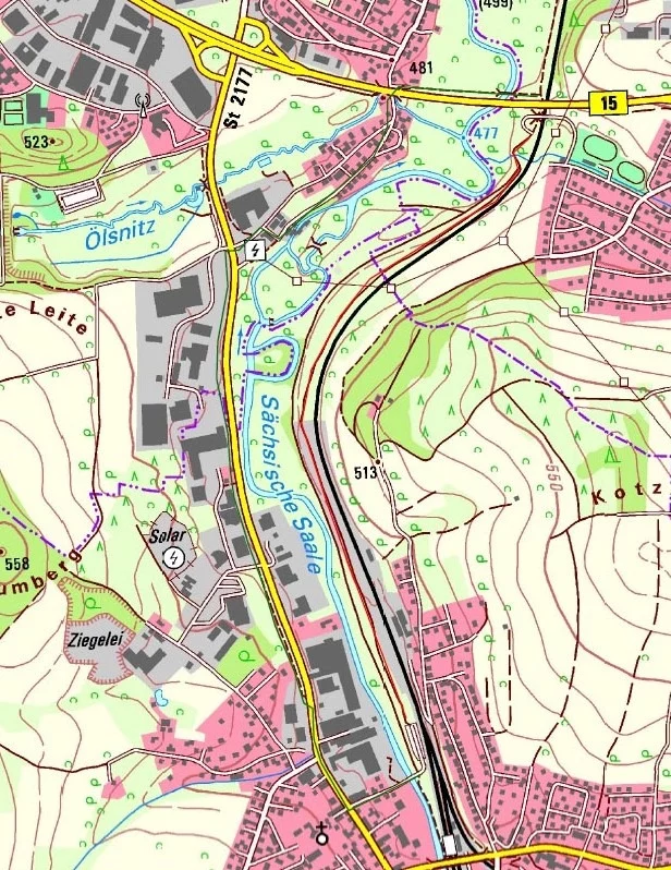 Bauarbeiten am Saaleradweg zwischen Oberkotzau und Hof