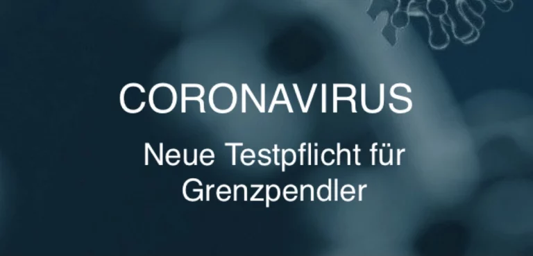 Neue Testpflicht für Grenzpendler