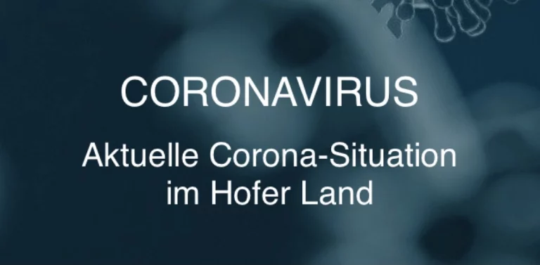 Aktuelle Corona-Situation im Hofer Land