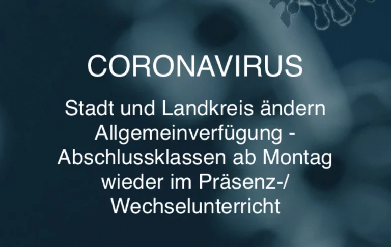 Stadt und Landkreis Hof verändern Allgemeinverfügungen