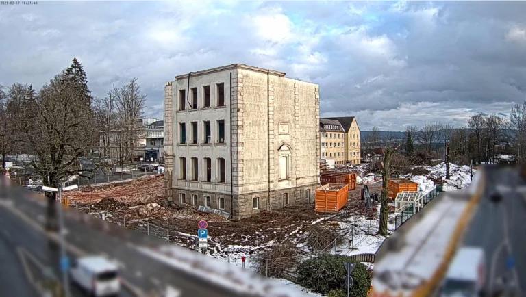 Klinikerweiterung Münchberg: Vorbereitung für die Baustelleneinrichtung