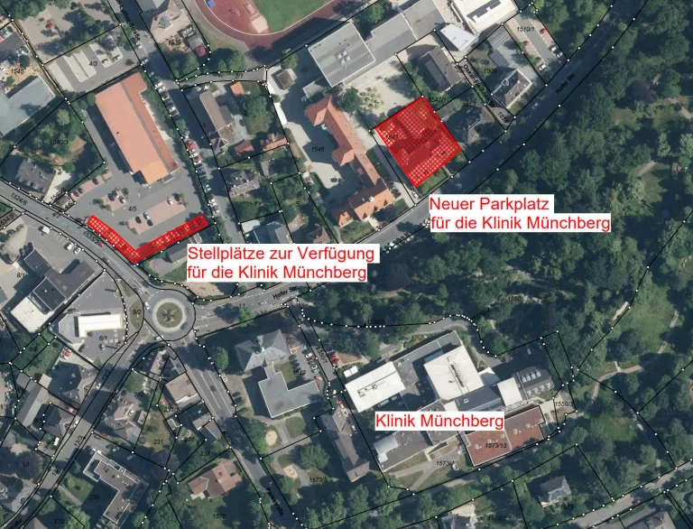 Standort für zusätzlichen Parkplatz für Klinik in Münchberg steht fest