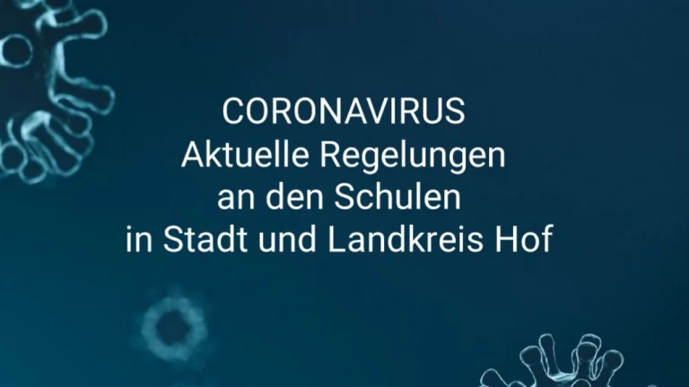 Aktuelle Regelungen an den Schulen in Stadt und Landkreis Hof