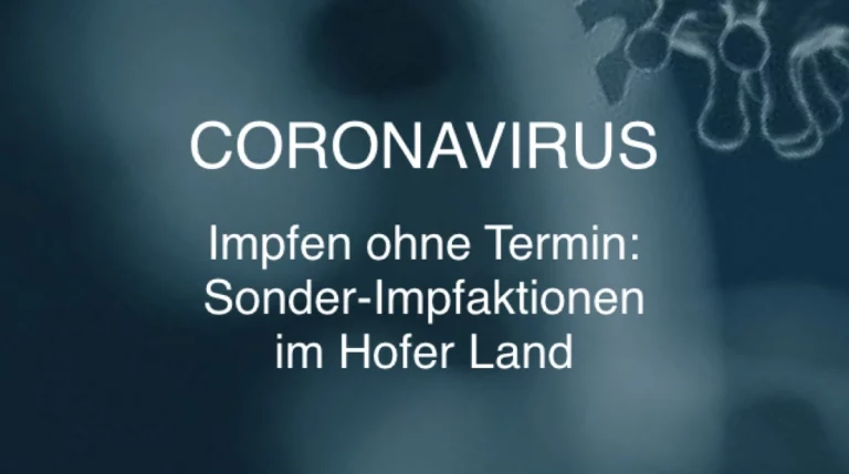 +++ Impfen ohne Termin +++ Sonder-Impfaktionen in dieser Woche