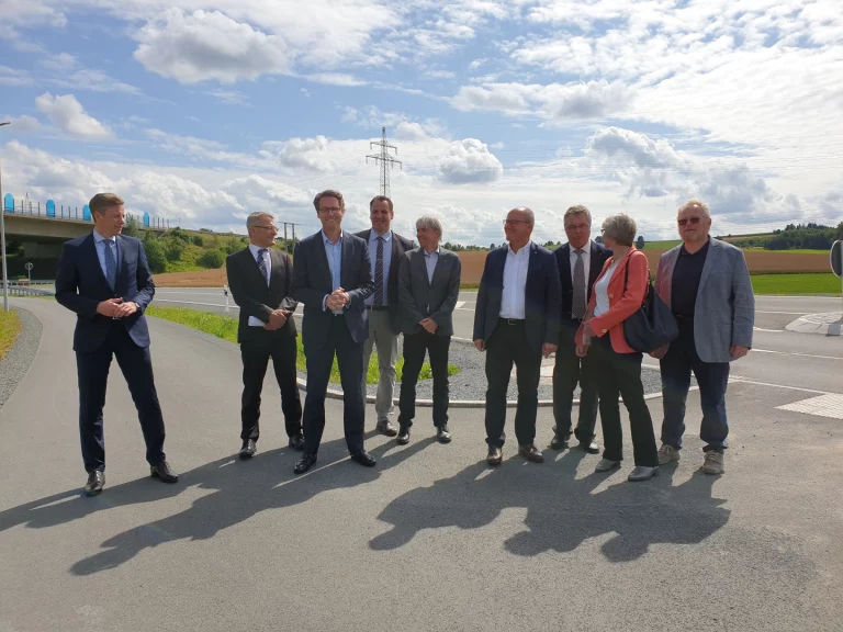 Bundesverkehrsminister Andreas Scheuer in Münchberg: Einweihung Lückenschluss der B 289