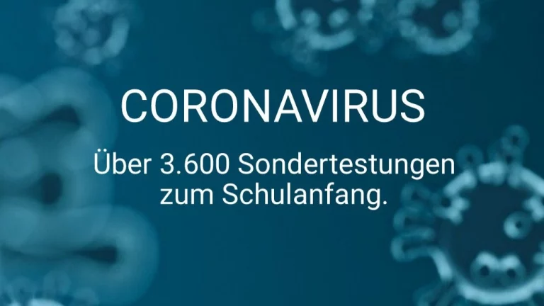 Schulanfang: Über 3.600 Sondertestungen zum Schulstart, kein Test positiv