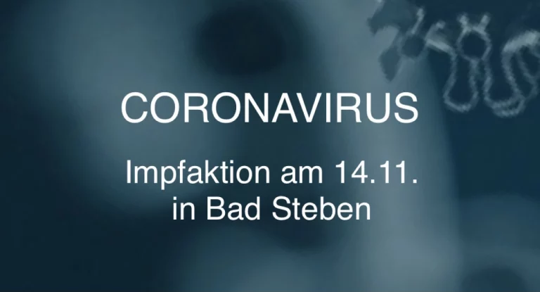 Impfaktion am 14.11. in Bad Steben