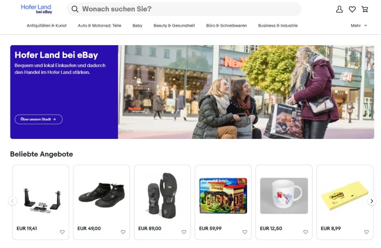 „Hofer Land bei eBay“: Start eines neuen lokalen Online-Marktplatzes