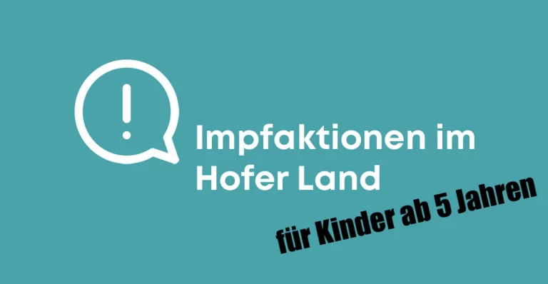 Start der Kinderimpfungen im Hofer Land