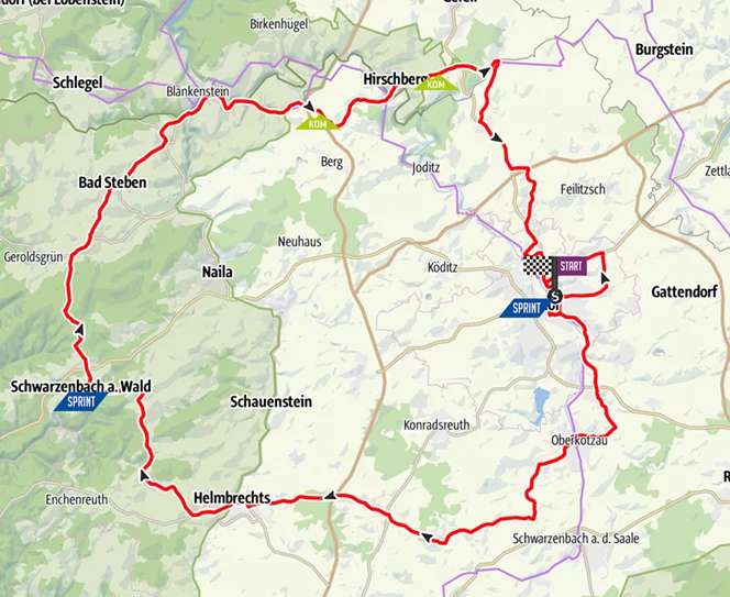 Infos zur Ladies Tour 2022 in Stadt und Landkreis Hof: Auftaktetappe