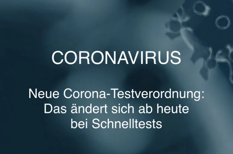 Neue Corona-Testverordnung: Das ändert sich beim Schnelltest