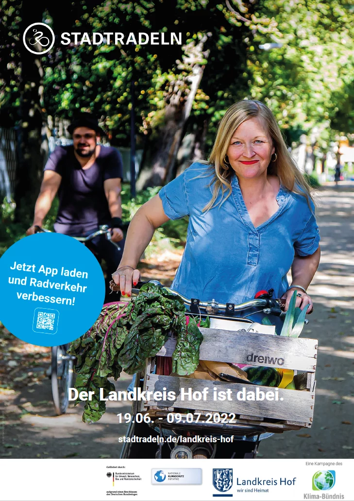 Aktion STADTRADELN 2022 im Landkreis Hof
