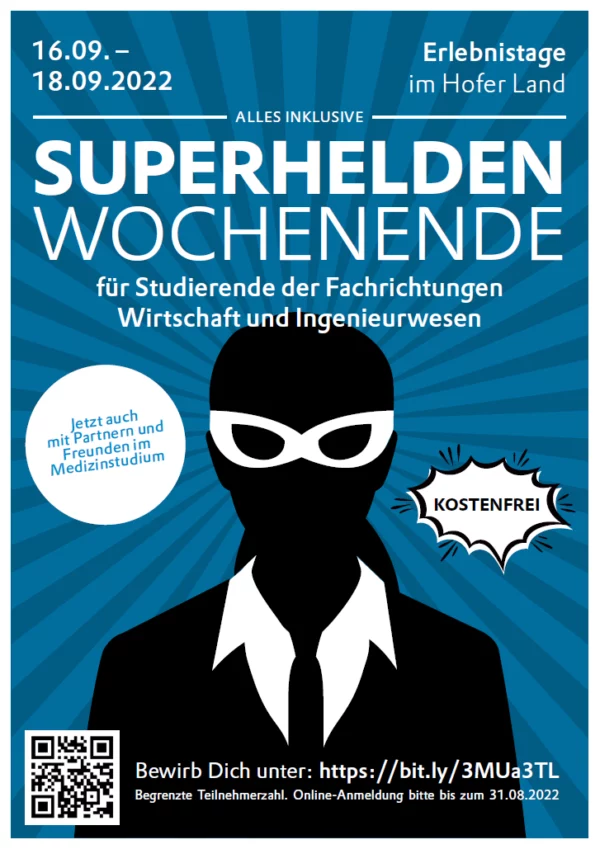 „Superheldenwochenende“ 2022 auch für Fachrichtungen Wirtschaft und Ingenieurwesen