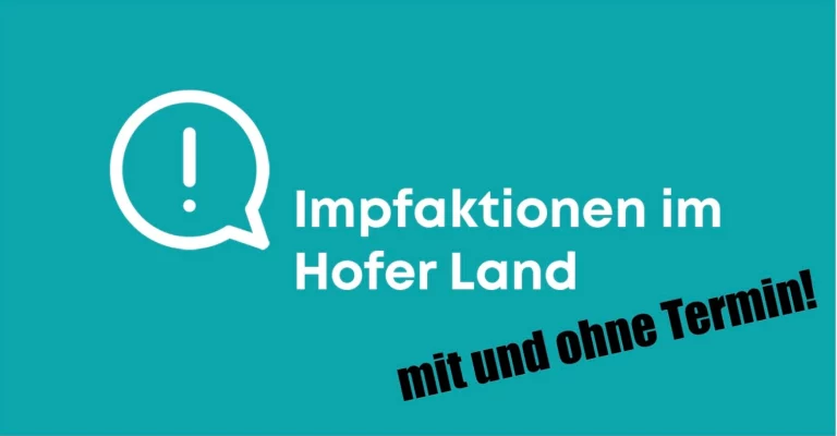 Impfaktionen im Hofer Land vom 15.08. bis 19.08.