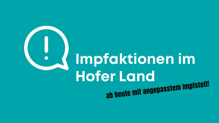 BioNTech BA.4/5 und Valneva im Impfzentrum Hofer Land verfügbar