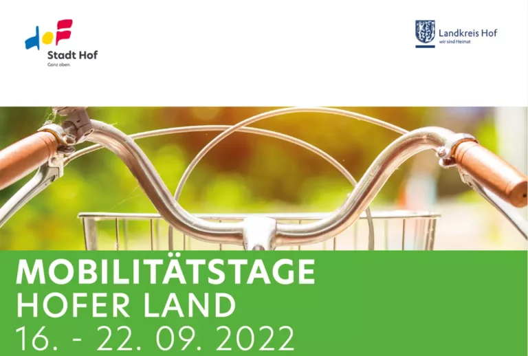 Mobilitätstage Hofer Land vom 16. bis 22. September 2022