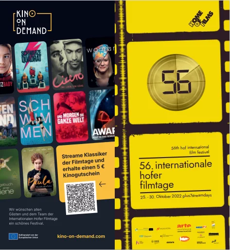 56. Internationale Hofer Filmtage vom 25. – 30. Oktober 2022