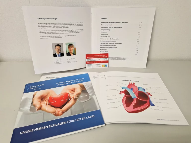 Präventionskampagne Herzgesundheit: Broschüre für Unternehmen im Landkreis Hof