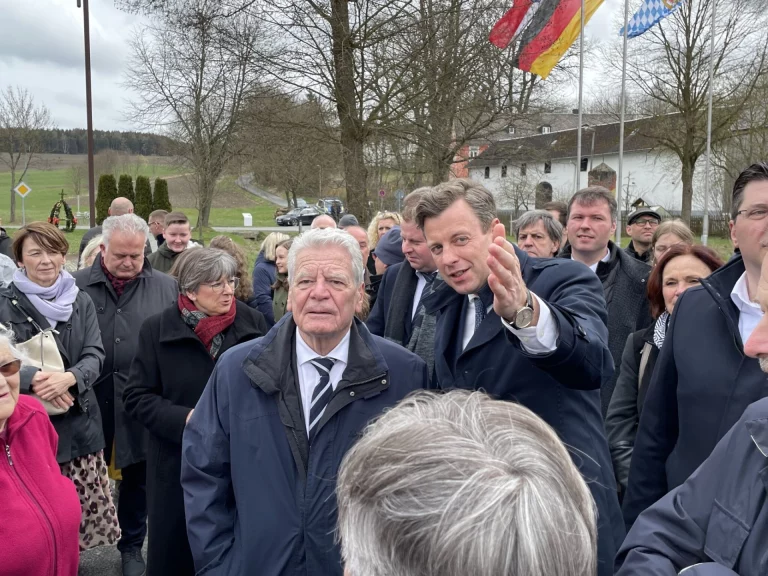 Bundespräsident Joachim Gauck zu Gast in Mödlareuth