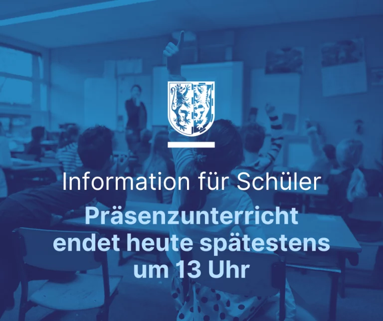 +++ Wichtiger Hinweis für alle Schülerinnen und Schüler im Hofer Land +++