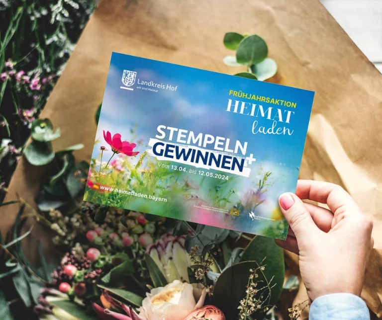 HEIMATladen Frühjahrsaktion im Landkreis Hof – Stempeln und gewinnen!