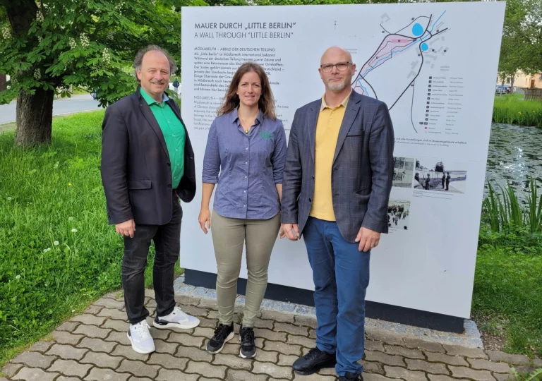 Besuch des Thüringer Landesbeauftragten und der Stiftung Naturschutz in Mödlareuth