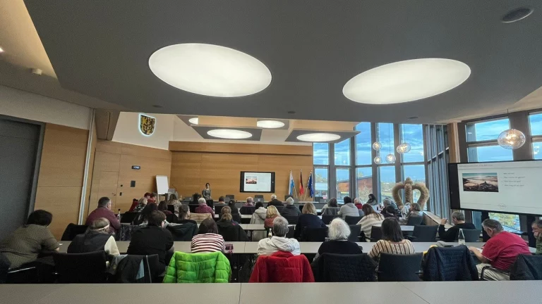 Vortrag zum Thema seelische Gesundheit im Sitzungssaal