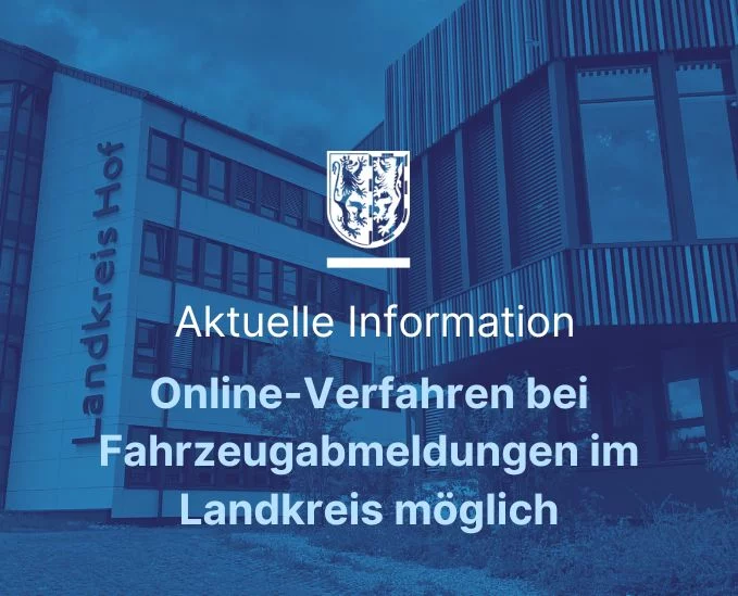 Online-Verfahren bei Fahrzeugabmeldungen im Landkreis möglich