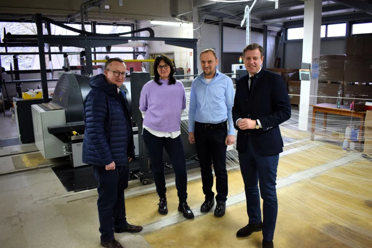 Firmenbesichtig bei Popp Verlourstex GmbH