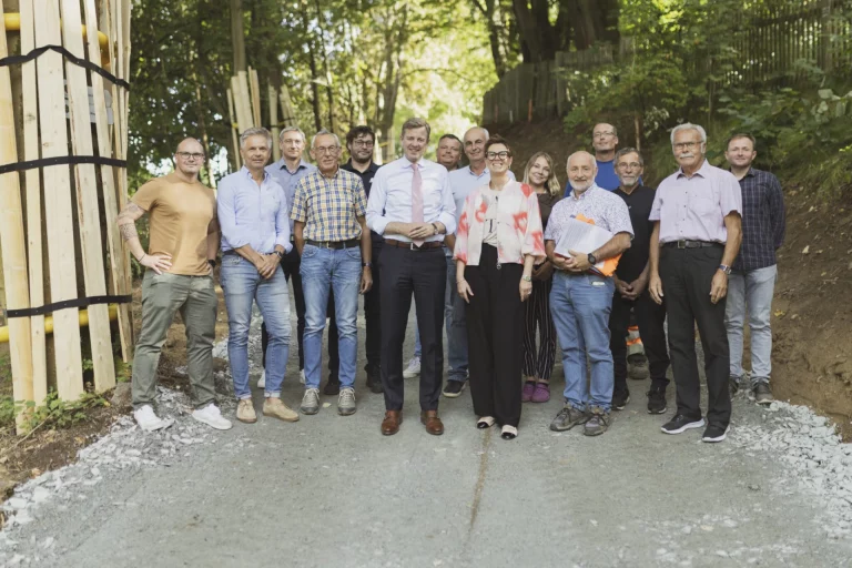 Baubeginn Flüsseradweg in Untertiefengrün