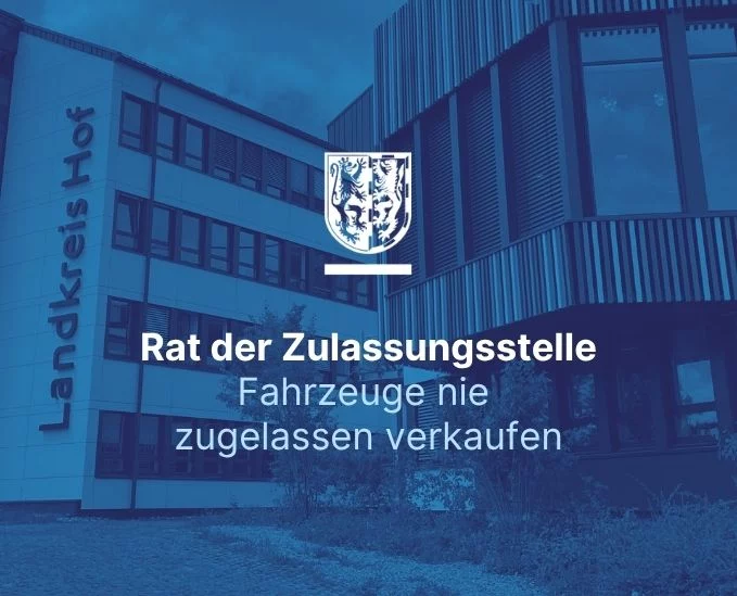 Aktuelle Info: Fahrzeuge nie im zugelassenen Zustand verkaufen